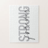 Modern, eenvoudig, chic elegant ontwerp Strong For Legpuzzel (Verticaal)