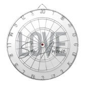 Modern, eenvoudig, chic, Love San Antonio Design C Dartbord (Voorkant)