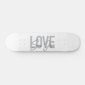 Modern, eenvoudig, chic, Love San Jose Design Cool Persoonlijk Skateboard (Horizontaal)