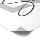 Modern, eenvoudig, chic, Love San Jose Design Cool Poster (Hoek)