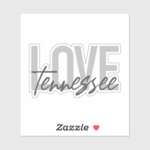 Modern, eenvoudig, chic, urban design Love Tenness Sticker