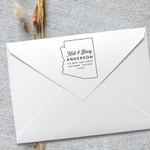 Modern Eenvoudig Chique ARIZONA Staat Retouradres