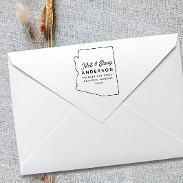 Modern Eenvoudig Chique ARIZONA Staat Retouradres Rubberstempel