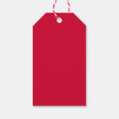 Modern Eenvoudig Chique Kersenrood Professioneel Cadeaulabel (Achterkant)