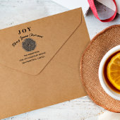 Modern Eenvoudig Citroen Sinaasappel Vrolijk Kerst Zelfinktende Stempel