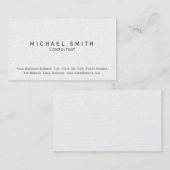 Modern eenvoudig consultant Visitekaartje (Voorkant / Achterkant)