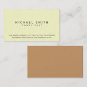 Modern eenvoudig consultant Visitekaartje (Voorkant / Achterkant)