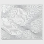 Modern, eenvoudig, cool, abstract golfpatroon cadeaupapier (Vlak)