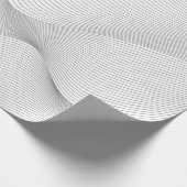Modern, eenvoudig, cool, abstract golfpatroon cadeaupapier (Hoek)