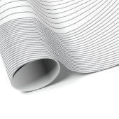 Modern, eenvoudig, cool, abstract golfpatroon cadeaupapier (Rol Hoek)