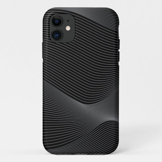 Modern, eenvoudig, cool, abstract golfpatroon Case-Mate iPhone case (Achterkant)