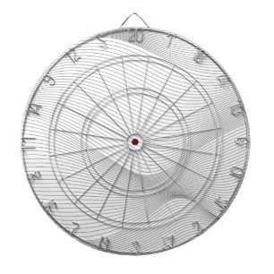 Modern, eenvoudig, cool, abstract golfpatroon dartbord