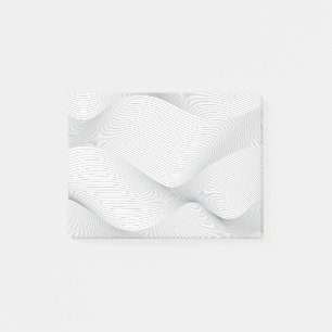 Modern, eenvoudig, cool, abstract golfpatroon post-it® notes