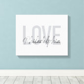 Modern, eenvoudig, cool, design Love Philadelphia Canvas Afdruk (Insitu (Houten vloer))