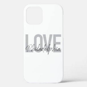 Modern, eenvoudig, cool, design Love Philadelphia Case-Mate iPhone Case