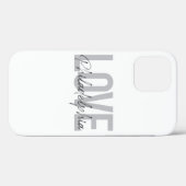 Modern, eenvoudig, cool, design Love Philadelphia Case-Mate iPhone Case (Achterkant (horizontaal))