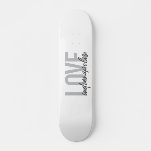 Modern, eenvoudig, cool design of Love Indianapoli Persoonlijk Skateboard (Voorkant)