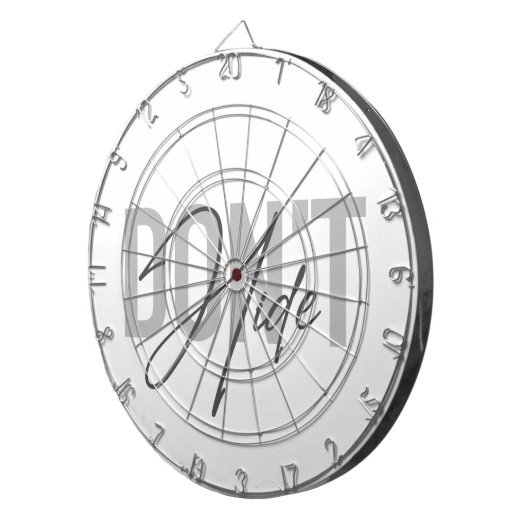 Modern, eenvoudig, cool, stedelijk design Don't Hi Dartbord (Voorkant Rechts)