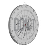 Modern, eenvoudig, cool, stedelijk design Don't Hi Dartbord (Voorkant Links)