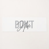 Modern, eenvoudig, cool, stedelijk design Don't Hi Yogamat (Achterkant (horizontaal))