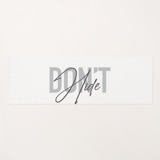 Modern, eenvoudig, cool, stedelijk design Don't Hi Yogamat (Voorkant (horizontaal))