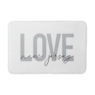 Modern, eenvoudig, cool, strak design Love New Jer Badmat
