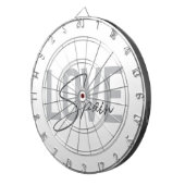 Modern, eenvoudig, cool, strak design Love Spain Dartbord (Voorkant Rechts)