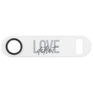 Modern, eenvoudig, cool, urbane vormgeving Love De Speed Flessenopener