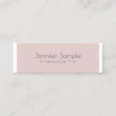 Modern eenvoudig creatief ontwerp Glamour Trendy Mini Visitekaartje (Voorkant)