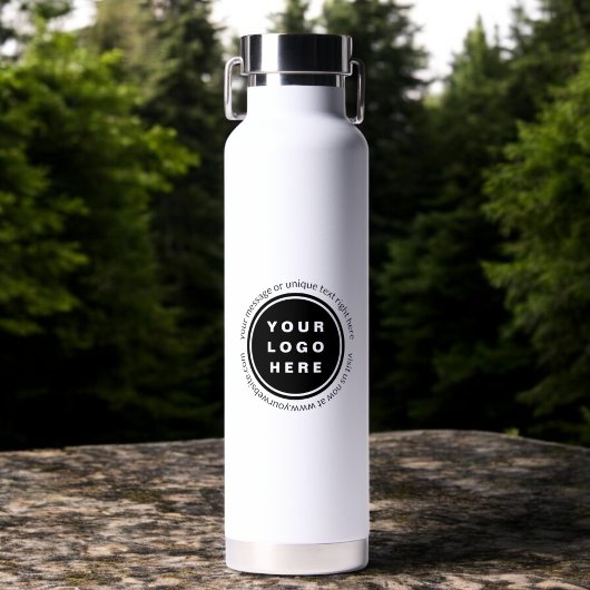 Modern Eenvoudig Custom Logo Professional Branding Waterfles