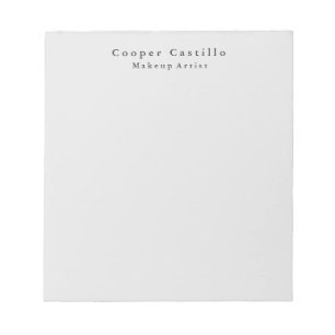 Modern Eenvoudig Dim Grey Professional Minimalist Notitieblok