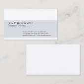 Modern eenvoudig, eenvoudig en trendy design visitekaartje (Voorkant / Achterkant)