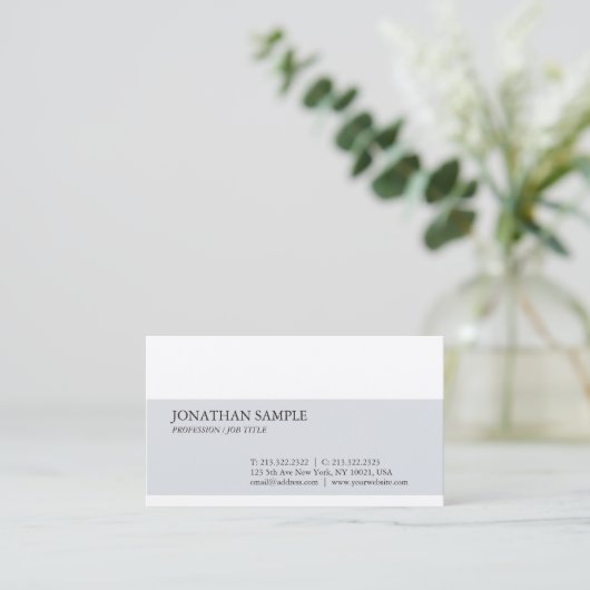 Modern eenvoudig, eenvoudig en trendy design visitekaartje (Staand voorkant)