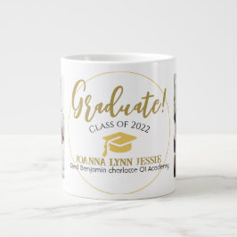 Modern Eenvoudig Elegant Afstuderen gouden Pet Scr Grote Koffiekop