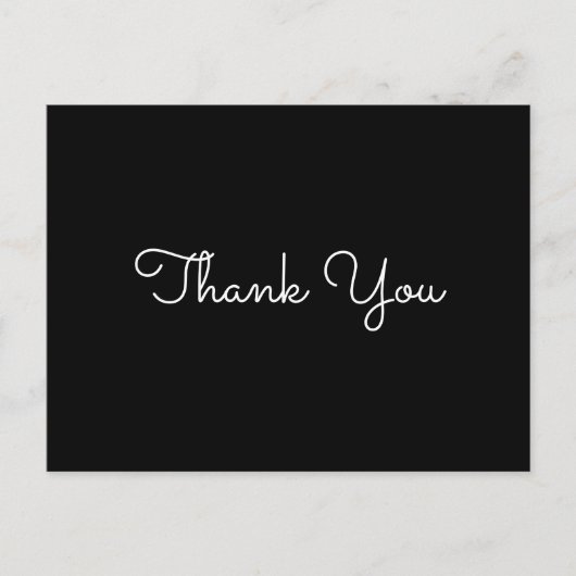 Modern Eenvoudig Elegant Bedankt Briefkaart (Voorkant)