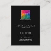 Modern Eenvoudig Elegant Bedrijf Logo Profiel Visitekaartje (Achterkant)