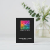 Modern Eenvoudig Elegant Bedrijf Logo Profiel Visitekaartje (Staand voorkant)