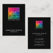 Modern Eenvoudig Elegant Bedrijf Logo Profiel Visitekaartje (Voorkant / Achterkant)