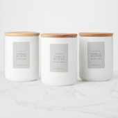 Modern Eenvoudig Elegant Candle Label Voedselcontainer Etiket (Flessen)