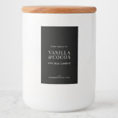 Modern Eenvoudig Elegant Candle Label Voedselcontainer Etiket (Voorkant)