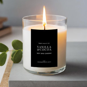 Modern Eenvoudig Elegant Candle Label Voedselcontainer Etiket