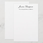 Modern Eenvoudig Elegant Professioneel Briefpapier (Voorkant / Achterkant)