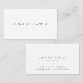 Modern Eenvoudig Elegant Professionele Sjabloon Ko Visitekaartje (Voorkant / Achterkant)