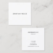 Modern Eenvoudig Elegant Professionele Sjabloon Tr Vierkante Visitekaartje (Voorkant / Achterkant)