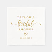 Modern Eenvoudig Elegant Script Vrijgezellenfeest  Servet (Voorkant)