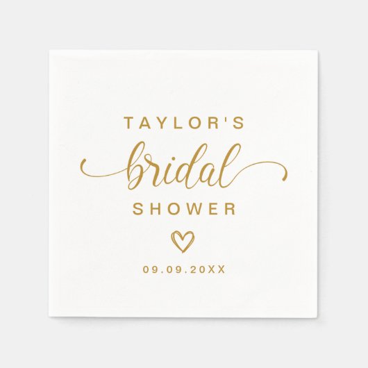 Modern Eenvoudig Elegant Script Vrijgezellenfeest Servet (Voorkant)