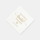 Modern Eenvoudig Elegant Script Vrijgezellenfeest  Servet (Hoek)