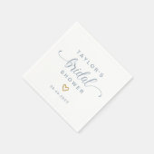 Modern Eenvoudig Elegant Script Vrijgezellenfeest Servet (Hoek)