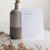 Modern Eenvoudig Elegant Typografisch Sla de Datum Kaart