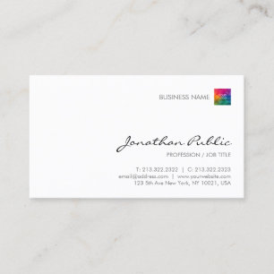 Modern Eenvoudig Elegant Zakelijk Sjabloon Logo Visitekaartje